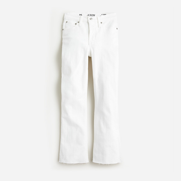 J.Crew 9" Demi-boot Crop Jean White 25 - Picture 3 of 3